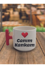 Canım Kankam Yazılı Kahve Bardağı Hediyelik Kupa Bardak - Seramik Çay, Kahve Hediyelik Bardağı