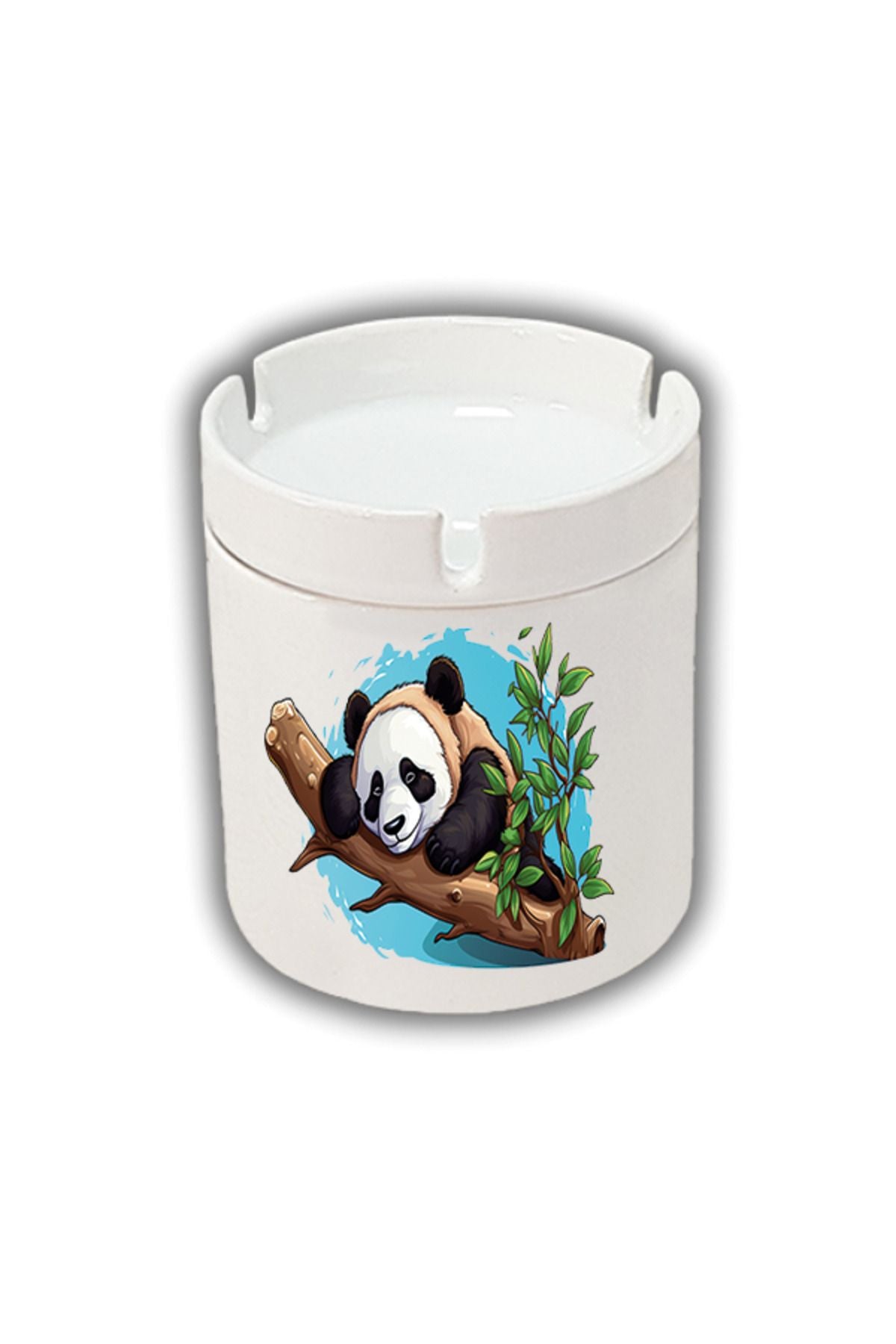 Daldaki Panda Baskılı Küllük Kül Tablası