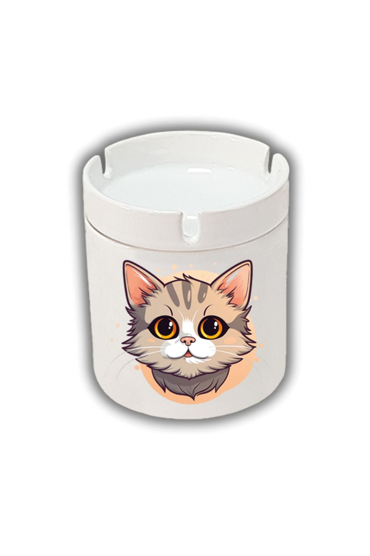 Sevimli Kedi Baskılı Küllük Kül Tablası