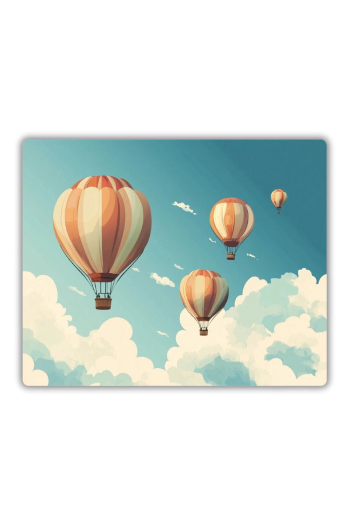 Balon Baskılı Mouse Pad 22x18 cm