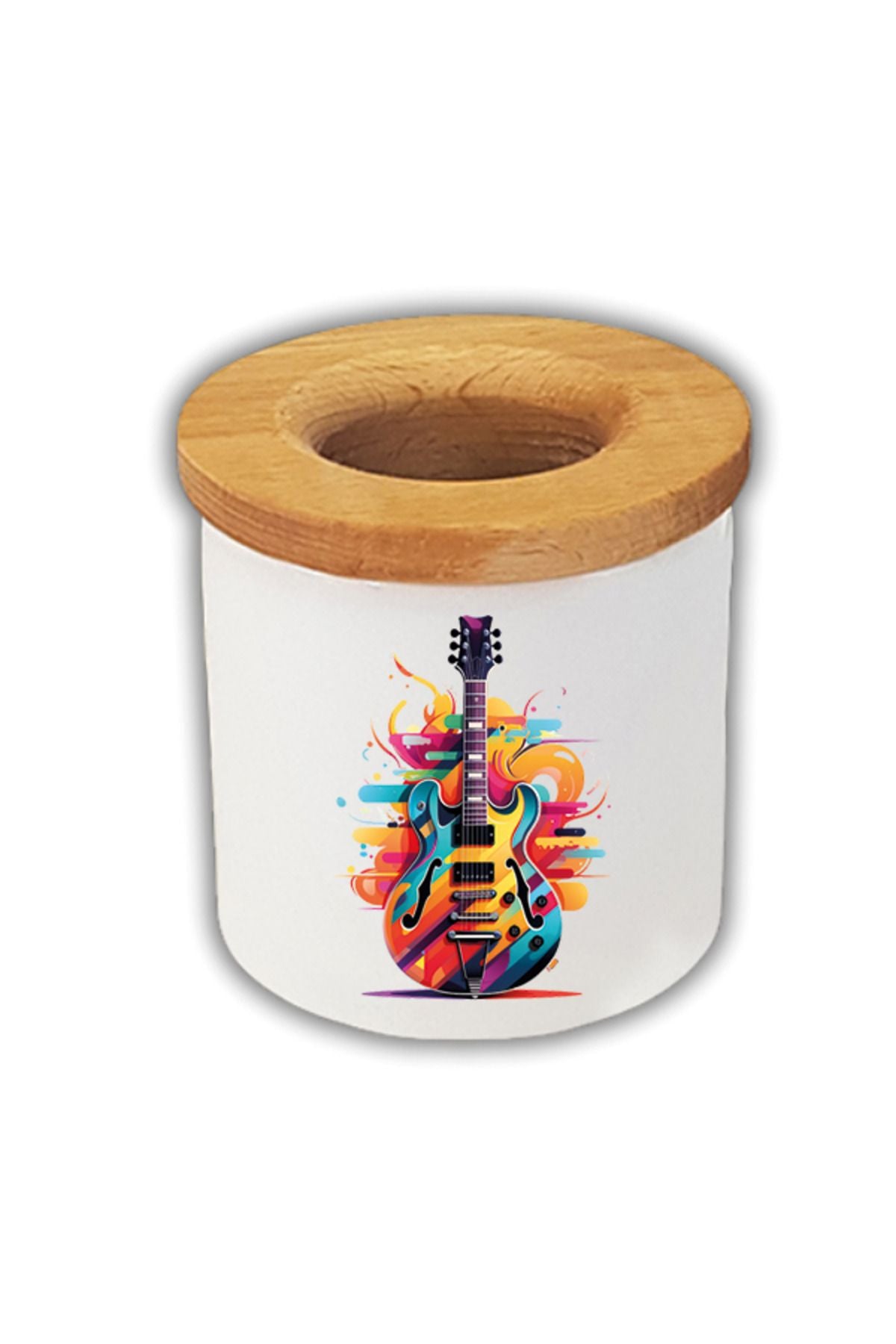 Gitar Baskılı Kalemlik Kalem Kutusu