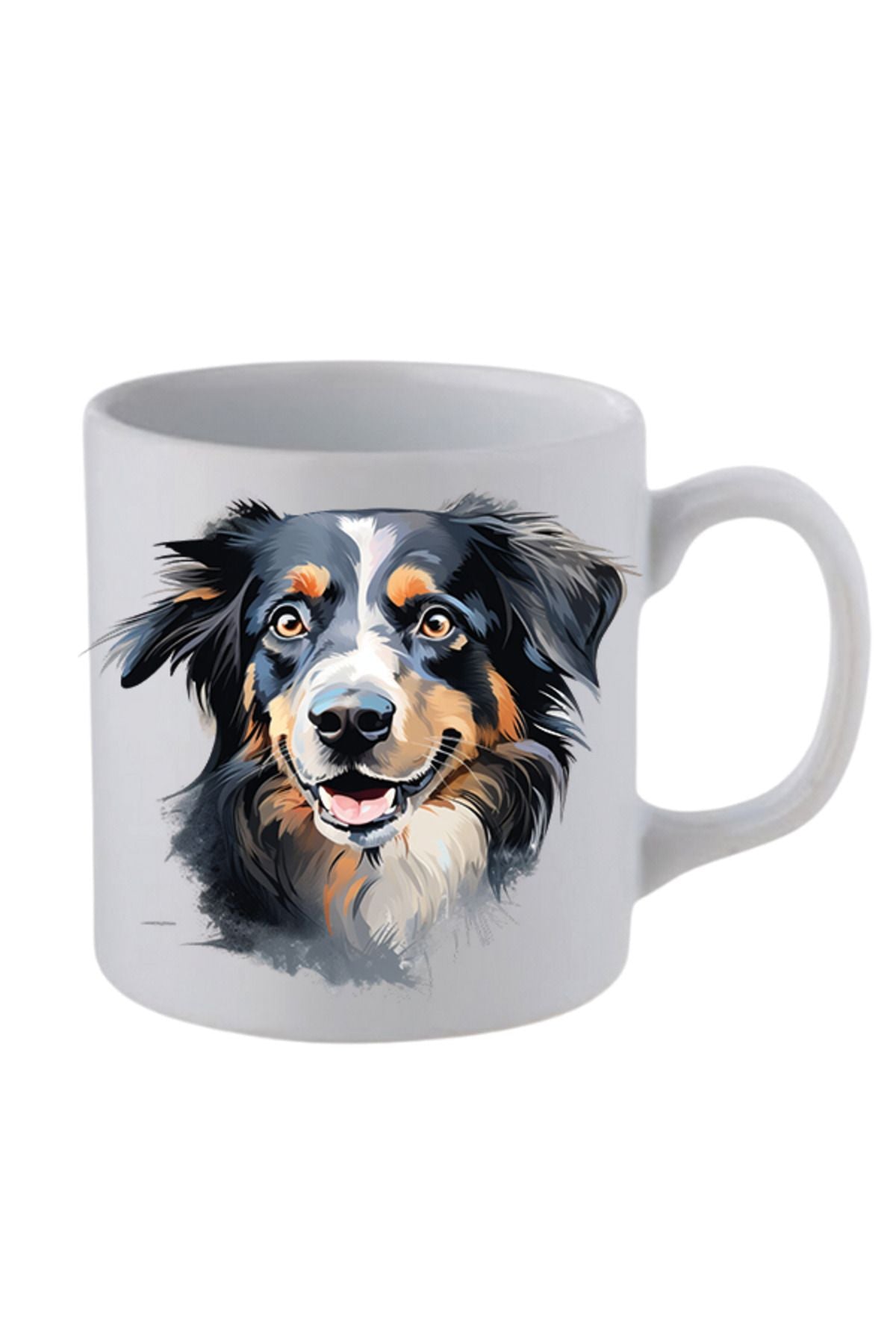 Sevimli Köpek Baskılı Beyaz Kupa Bardak Sevgiliye Hediye - Seramik Çay, Kahve Hediyelik Bardağı