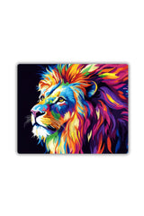 Renkli Aslan Baskılı Mouse Pad 18x22 cm