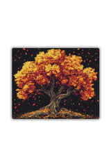Sonbaharda Ağaç Baskılı Mouse Pad 18x22 cm