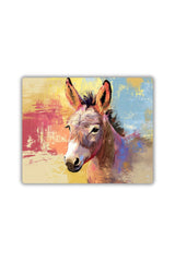 Renkli Eşek Baskılı Mouse Pad 18x22 cm