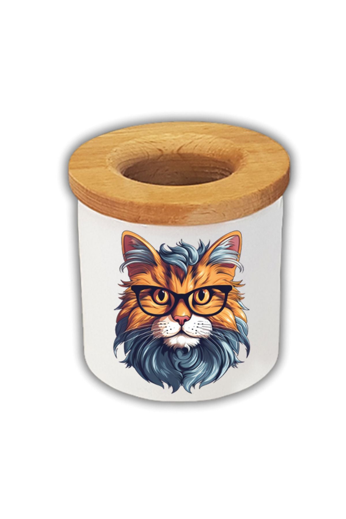 Bilgili Kedi Baskılı Kalemlik Kalem Kutusu