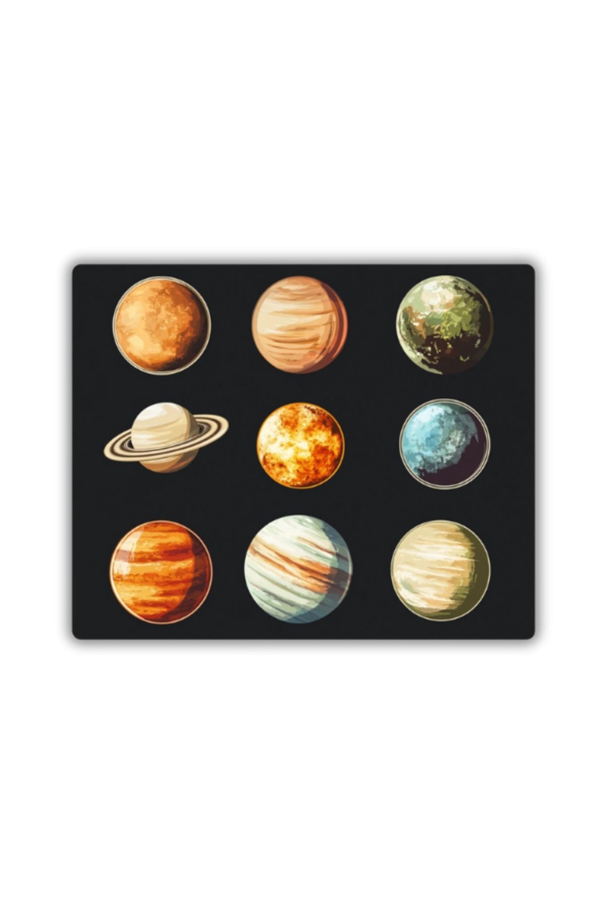 Gezegen Temalı Mouse Pad 18x22 cm
