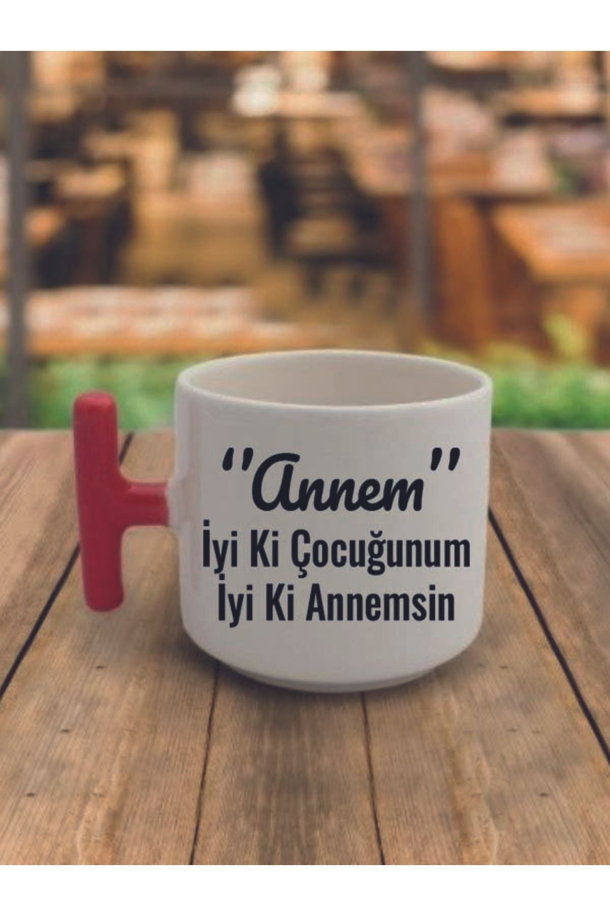 Anneye Hediyelik Kahve Bardağı Seramik Kupa - Seramik Çay, Kahve Hediyelik Bardağı