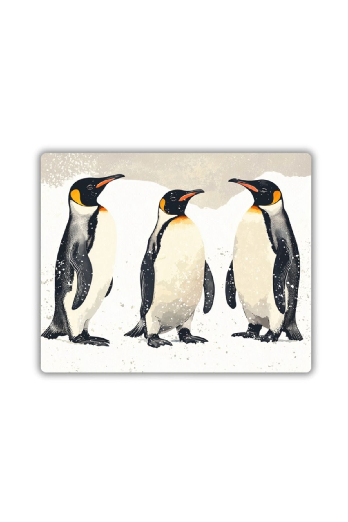 Penguen Baskılı Mouse Pad 18x22 cm