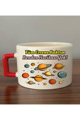 Tüm Evrene Baktım Benden Harikası Yok Fincan Kupa Bardak - Seramik Çay, Kahve Hediyelik Bardağı