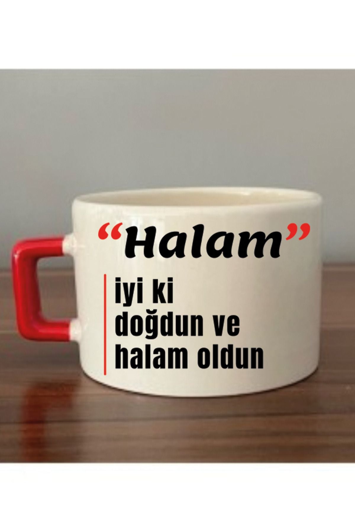 Halaya Doğum Günü Hediyesi Fincan Kupa Bardak - Seramik Çay, Kahve Hediyelik Bardağı