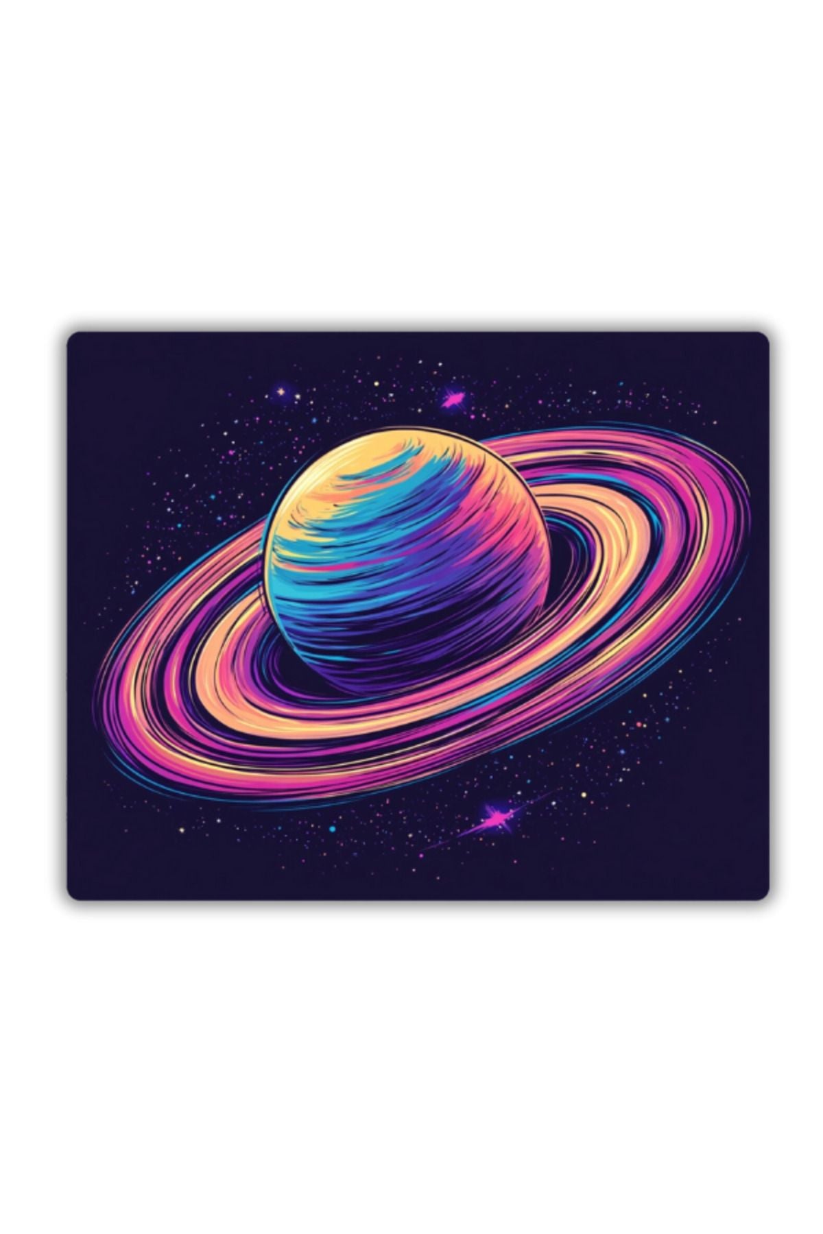 Satürn Baskılı Mouse Pad 22x18 cm