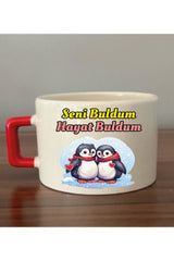 Seni Buldum Huzur Buldum Fincan Kupa Bardak - Seramik Çay, Kahve Hediyelik Bardağı