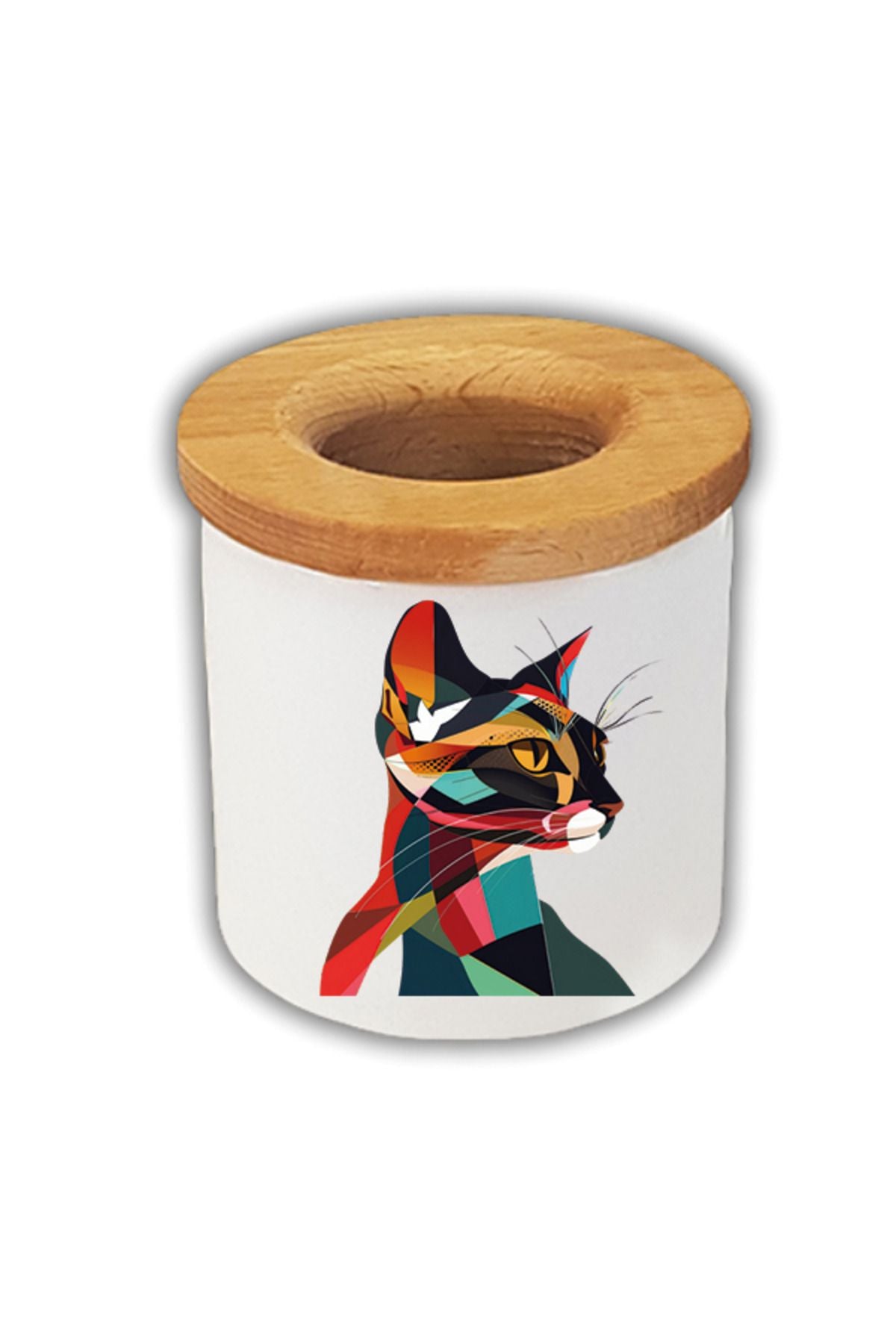 Modern Kedi Baskılı Kalemlik Kalem Kutusu